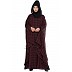 Checkered Irani kaftan with Black inner abaya